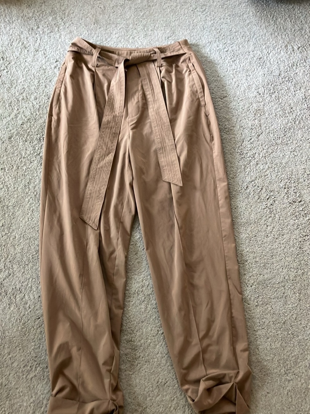 Athleta Woman’s Hight-Rise Slacks in Tan (Size 12)